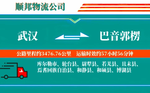 武汉到巴音郭楞物流公司