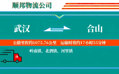 武汉到合山物流公司