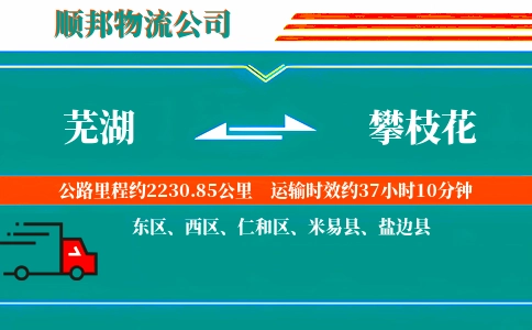 芜湖到攀枝花物流公司