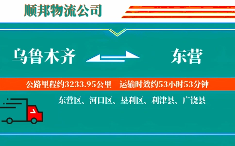 乌鲁木齐到东营物流公司