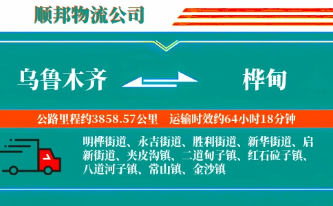 乌鲁木齐到桦甸物流公司