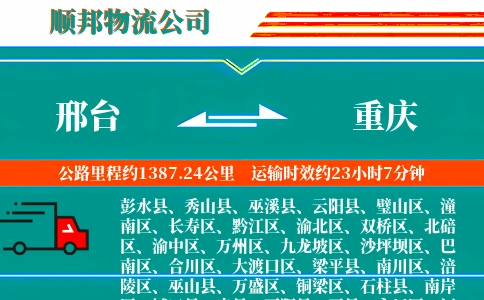 邢台到重庆物流公司