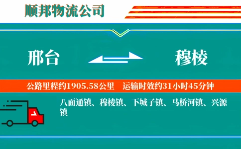 邢台到穆棱物流公司