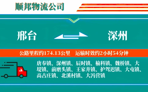 邢台到深州物流公司