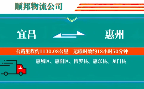 宜昌到惠州物流公司