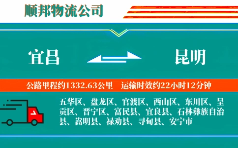 宜昌到昆明物流公司