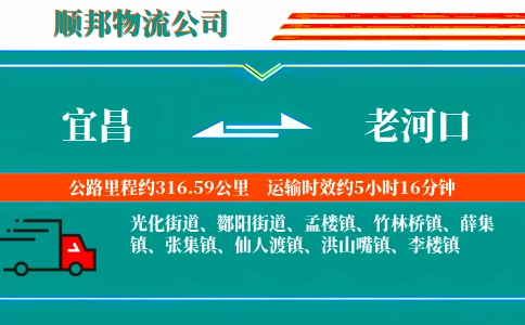 宜昌到老河口物流公司