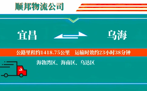 宜昌到乌海物流公司