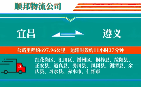 宜昌到遵义物流公司