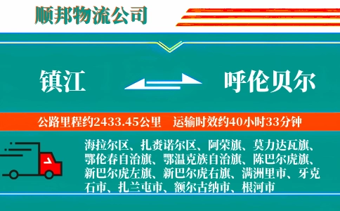 镇江到呼伦贝尔物流公司