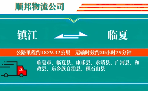 镇江到临夏物流专线-实时监控-市县闪送