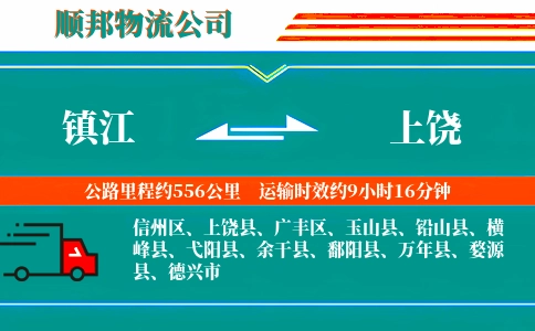 镇江到上饶物流公司