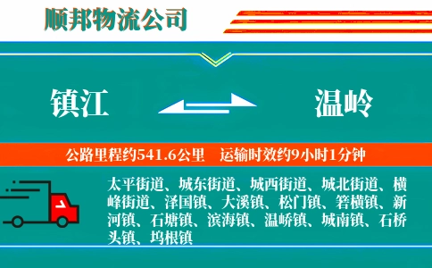 镇江到温岭物流公司